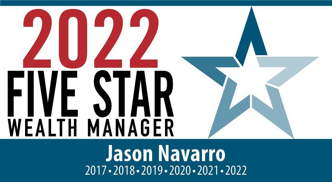 Five Star Wealth Manager badge for Jason Navarro